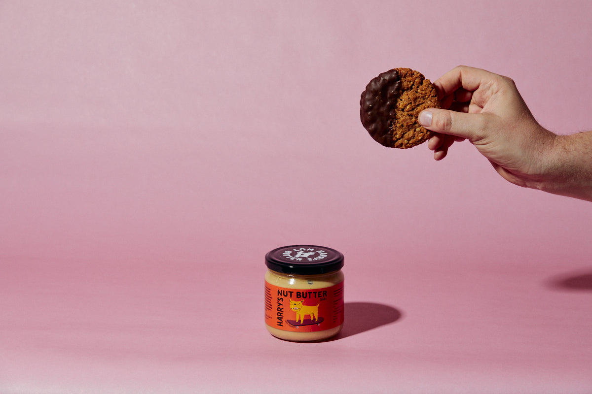 Chocolate Dipped Pure Peanut Butter Cookies Harry's Nut Butter