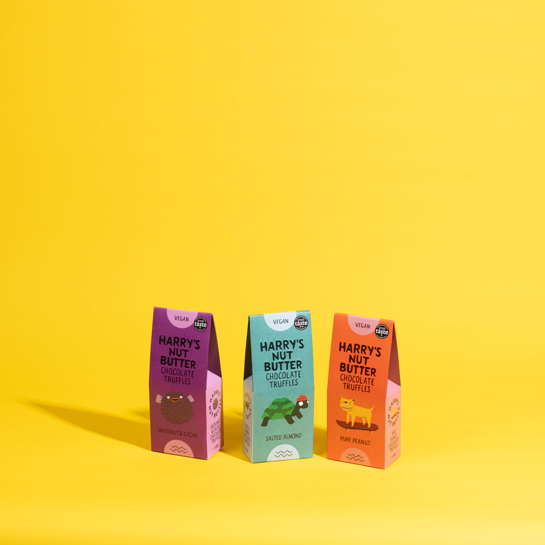 3 packets of Harry's Nut Butter Chocolate Truffles
